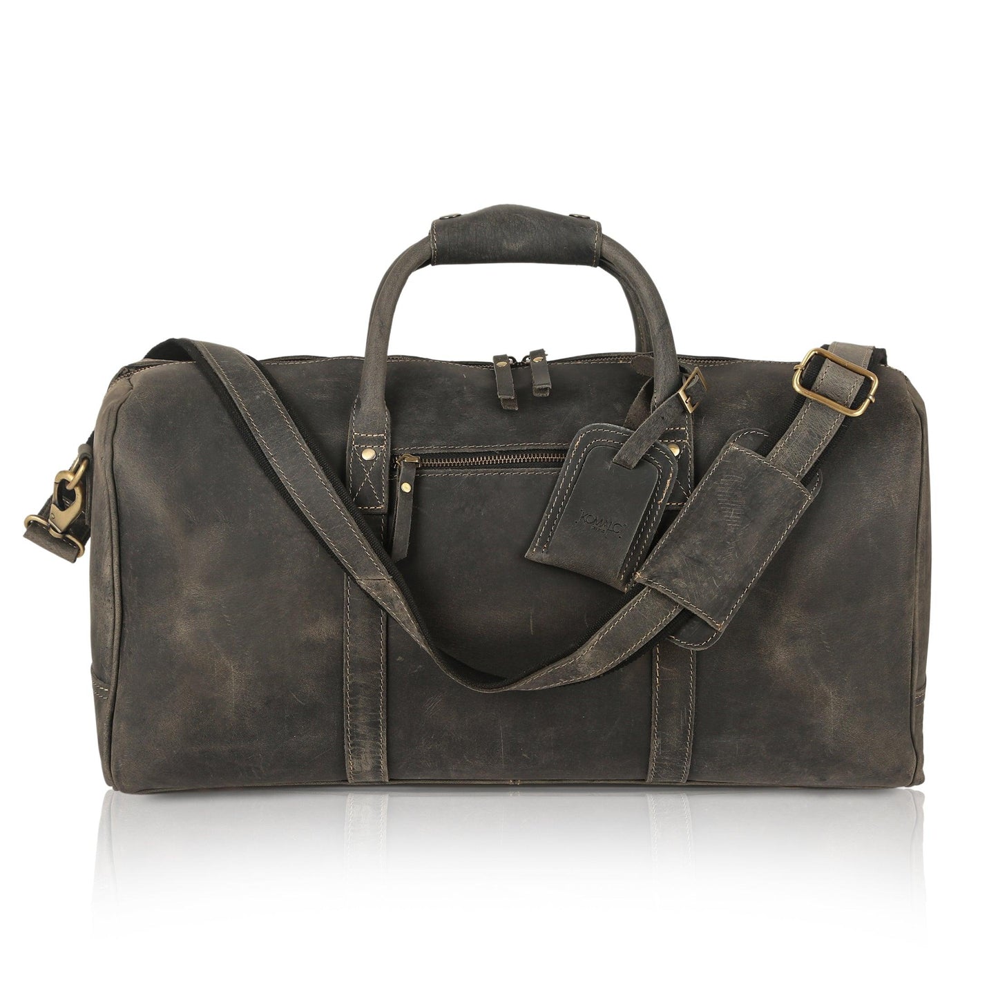 Leather 24-Inch Duffel Bag Durable and stylish travel, sports, and overnight bag,