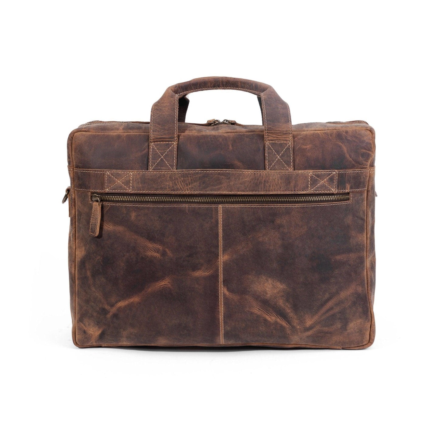 18" Leather Briefcase Laptop Messenger Bag – Premium Office & School Bag