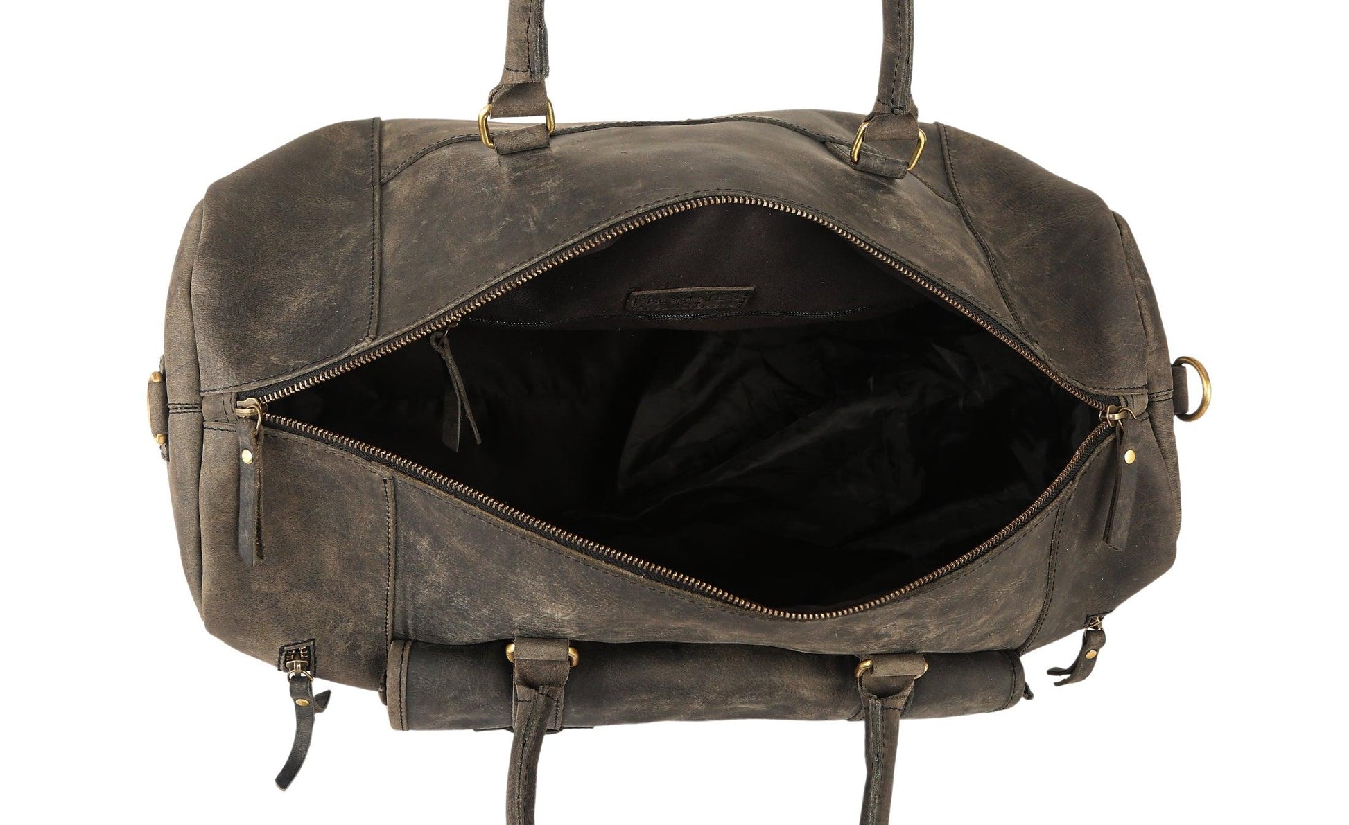 Leather 24-Inch Duffel Bag with Shoe Compartment – Durable and stylish travel, sports, and overnight bag, available at The Snazzy Accountant