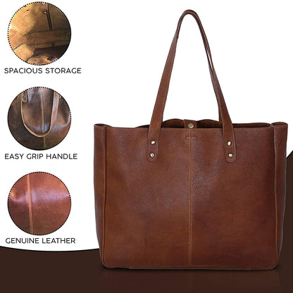 Leather Shoulder Bag Tote for Women Purse Messenger Multipurpose Handbag